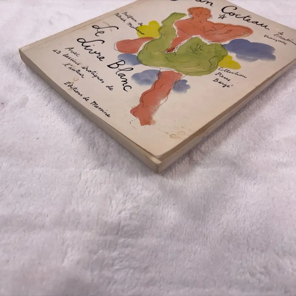 Jean Cocteau Le Livre Blanc 43 Erotic Drawings French Messine Used Rare!